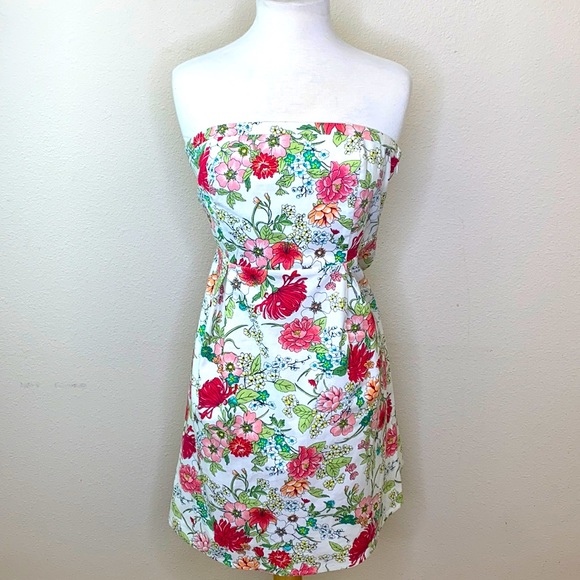 Old Navy Strapless Summer Floral Dress Size 6 - Picture 1 of 11
